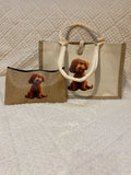 Bolso y neceser caniche