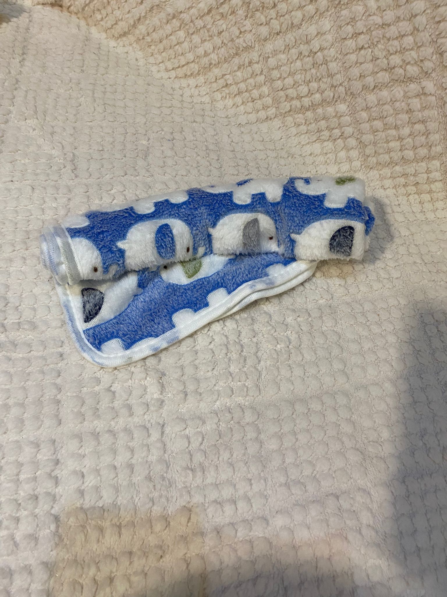 Manta azul elefante